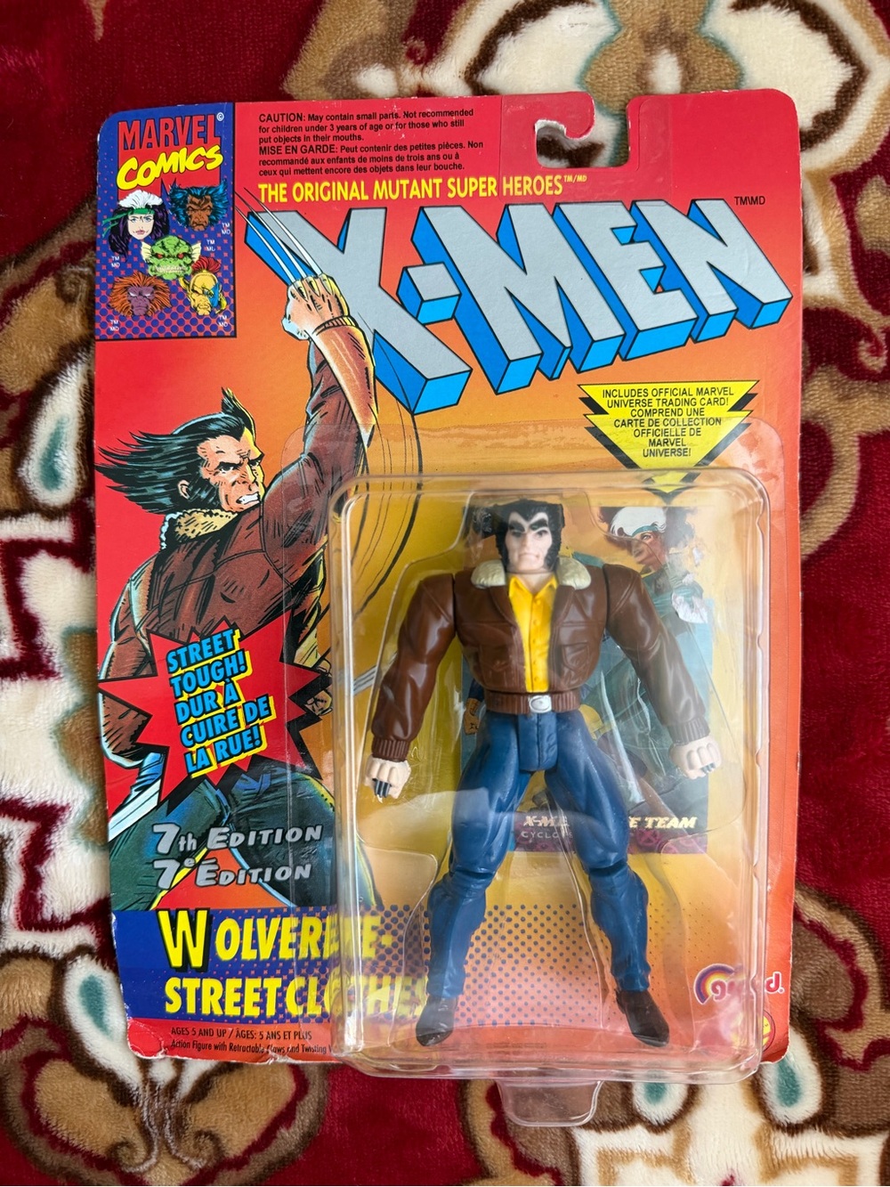 1994 Toy Biz X-Men Wolverine Street Clothes 7th Edition MOC Sealed Figure